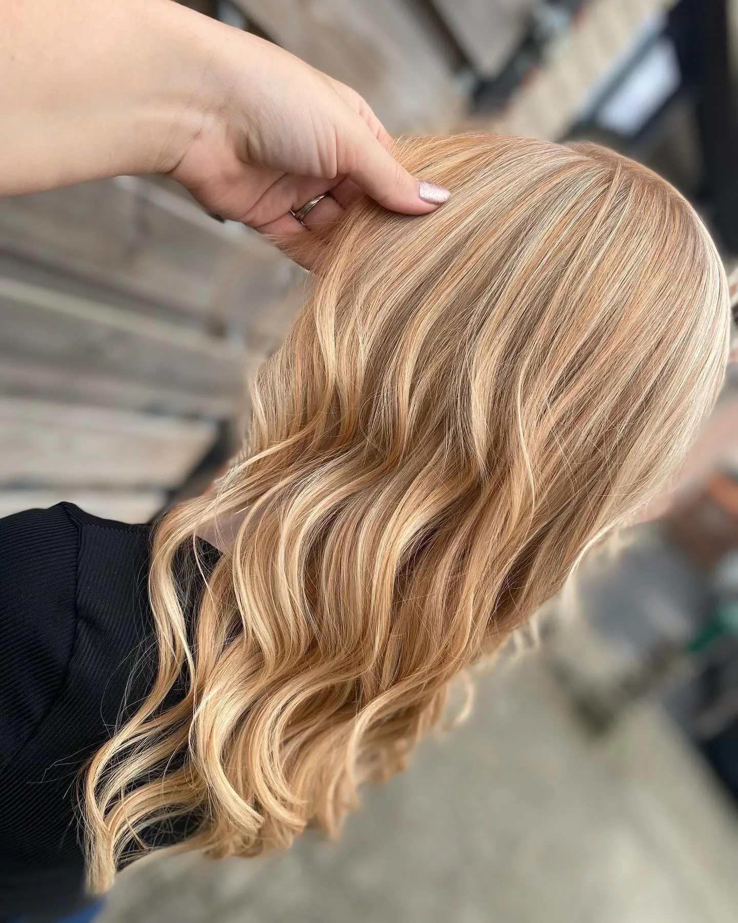 Soft copper/blond Balayage